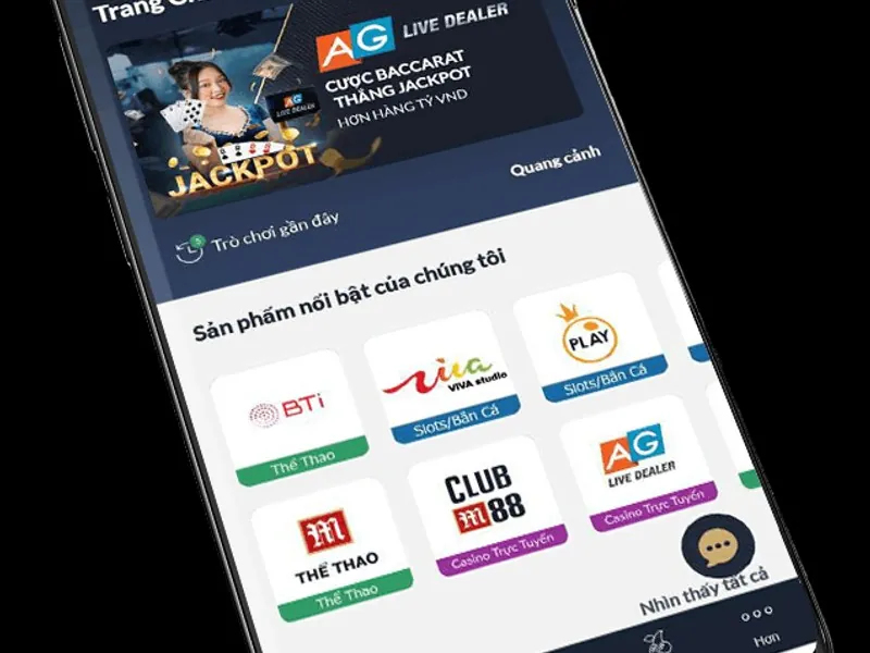 Hình ảnh dealer chuyên nghiệp đang chia bài tại bàn Live Casino của HM888